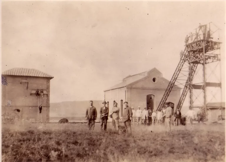 Mina la Extranjera (Puertollano). Fines s. XIX (archivo F. Negrete)