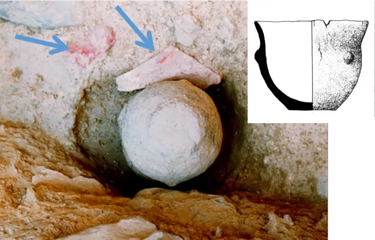 Cinabrio en contexto de fines del siglo VIII-inicios del VII a.C. La Bienvenida (Equipo Sisapo)