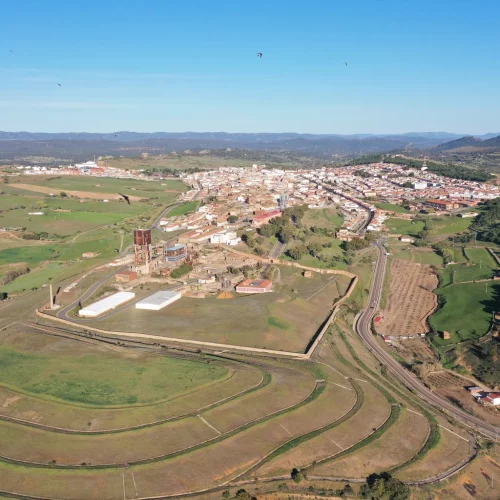 Vista aérea de Almadén (Foto A.Matarredona)