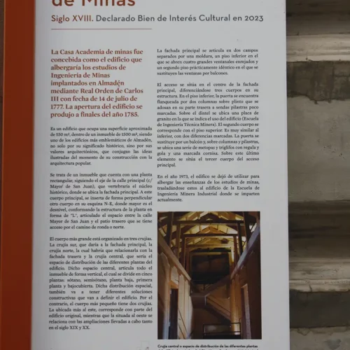 Almadén. Casa Academia de Minas (M. González Nieto)