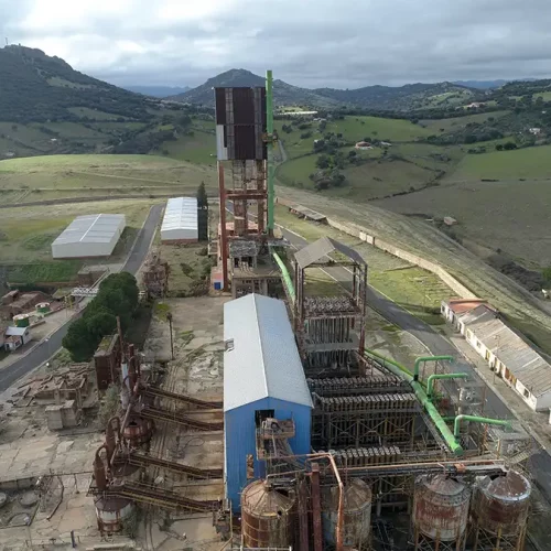 Almadén. Hornos Pacific. Vista aérea (M. González Nieto)