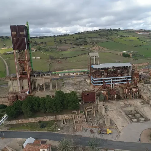 Almadén. Hornos Pacific. Vista aérea (M. González Nieto)